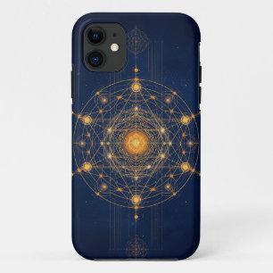 Stellar Alignment: The Geometry of Inner Light iPhone 11 Case