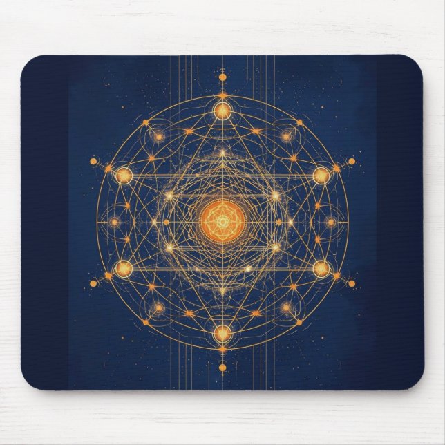 Stellar Alignment: The Geometry of Inner Light Mouse Mat (Front)