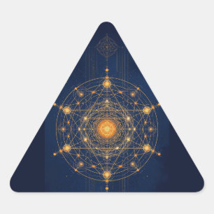 Stellar Alignment: The Geometry of Inner Light Triangle Sticker