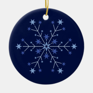 Stellar Beginnings: Midnight Ceramic Tree Decoration