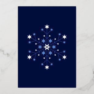 Stellar Beginnings:  Midnight Foil Holiday Card