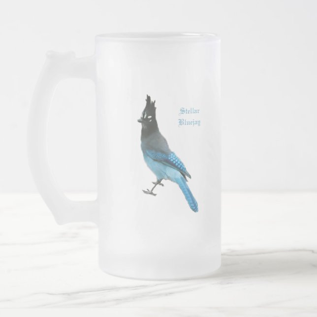 Stellar Blue Jay Mug or Stein (Left)