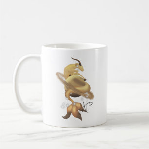 Stellar Capricorn Saturn Zodiac Coffee Mug