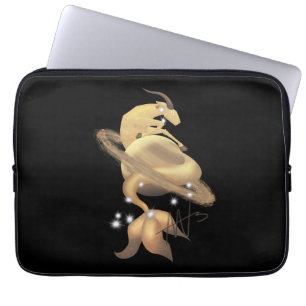 Stellar Capricorn Saturn Zodiac Laptop Sleeve