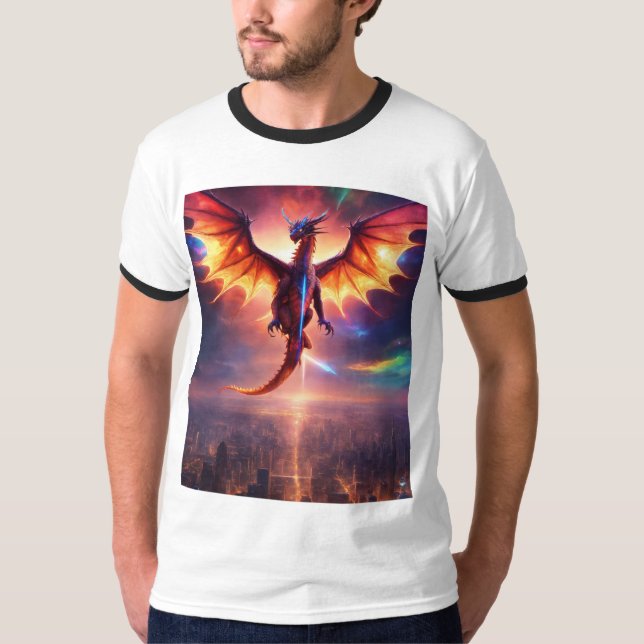 Stellar Dragon Sky T-Shirt (Front)