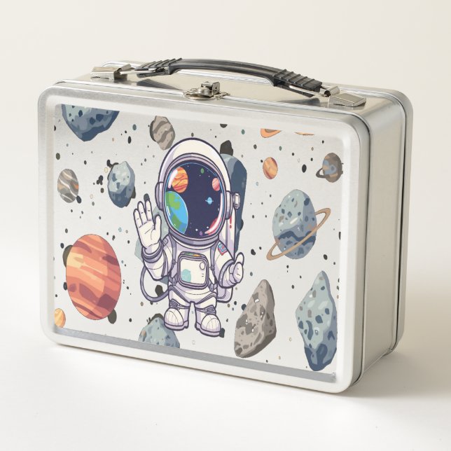 Stellar Lunchbox  Space Themed Kids Lunch Contain (Front)