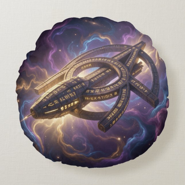 Stellar Path – Journey Through the Universe´14 Round Cushion (Front)