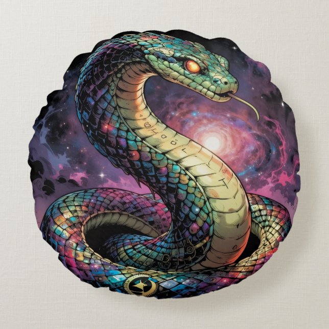 Stellar Path – Journey Through the Universe´2 Round Cushion (Front)