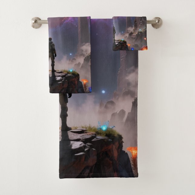 Stellar Path – Journey Through the Universe´3 Bath Towel Set (Insitu)