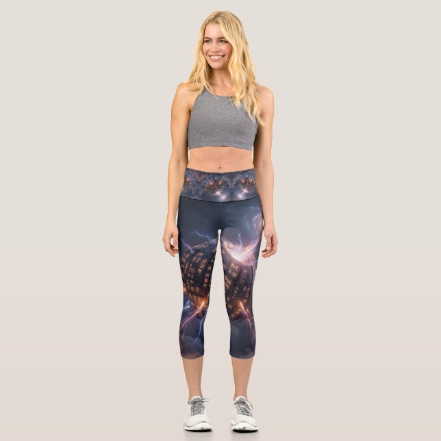 Stellar Path – Journey Through the Universe´4 Capri Leggings (Front)