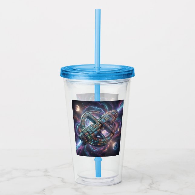 Stellar Path – Journey Through the Universe´8 Acrylic Tumbler (Front)