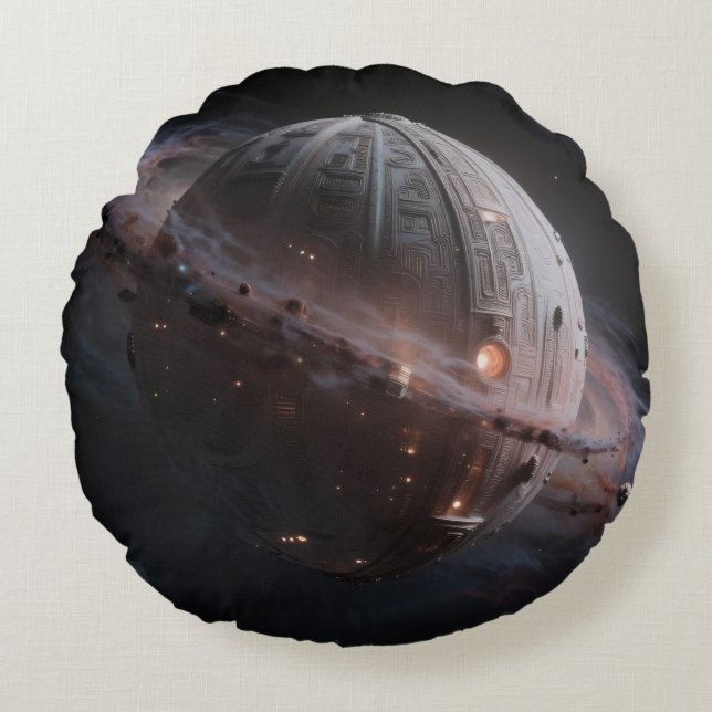 Stellar Path – Journey Through the Universe Round Cushion (Front)