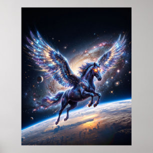 Stellar Pegasus Galactic Rim Space Art Poster