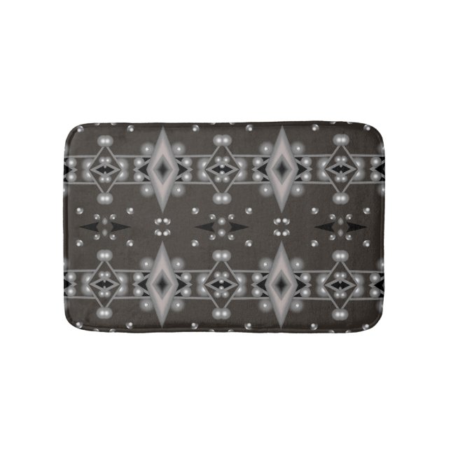 Stellar Performance Modern Abstract Art Design Bath Mat (Front)