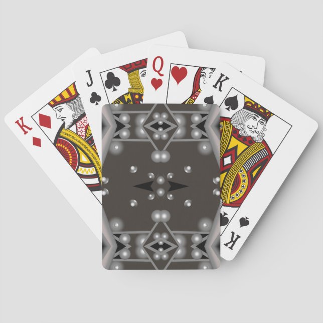 Stellar Performance Modern Abstract Art Design Playing Cards (Back)