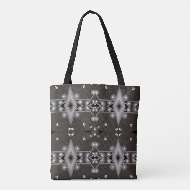 Stellar Performance Modern Abstract Art Design  Tote Bag (Back)