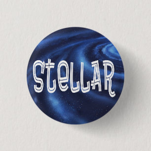 Stellar recognition and appreciation 3 cm round badge