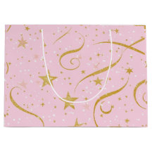 Stellar Shine – Pink & Gold Star Decorative Gift B