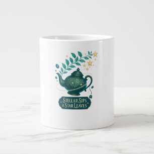 Stellar Sips & Star Leaves Mug – Cosmic Tea Cup