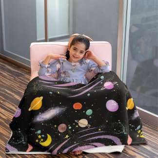 Stellar Slumber Galactic Dreams Fleece Blanket
