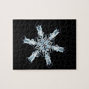 Stellar snow crystal jigsaw puzzle