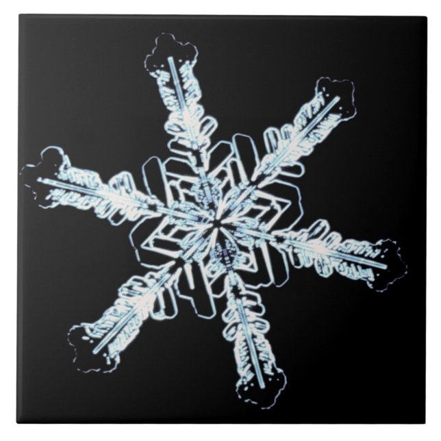 Stellar snow crystal tile (Front)