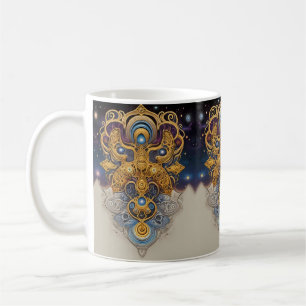Stellar Symmetry: Cosmic Ornamentation Coffee Mug