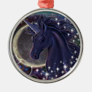 Stellar Unicorn Metal Tree Decoration