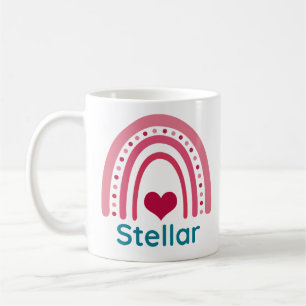 Stellar Viva Magenta Boho Rainbow Coffee Mug