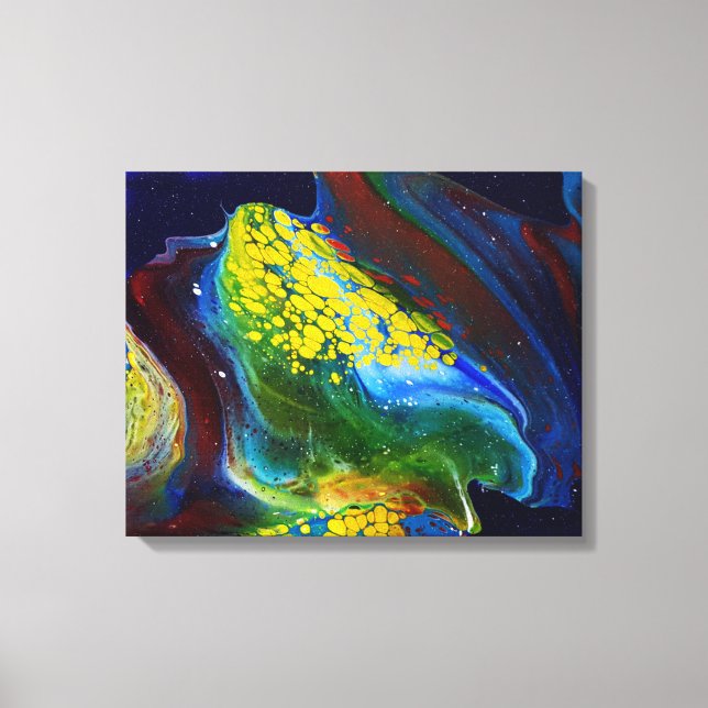 Stellar Wave (acrylic painting) Canvas Print (Front)