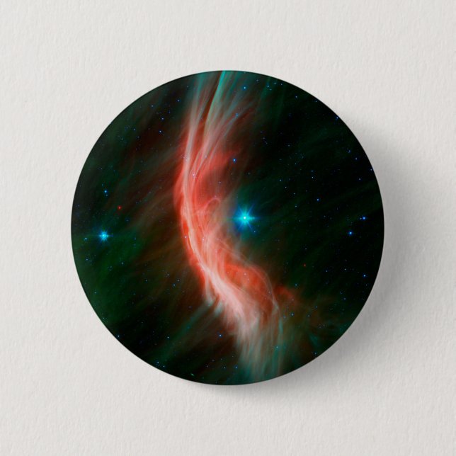 Stellar Winds Flow Out From Zeta Ophiuchi. 6 Cm Round Badge (Front)