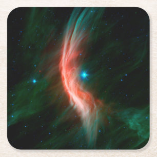 Stellar Winds Flow Out From Zeta Ophiuchi. Square Paper Coaster