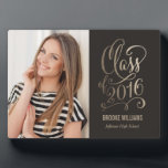 Stellar Year EDITABLE COLOR Graduation Plaque<br><div class="desc">Great keepsake to remember this special milestone in your grad's life. Background colour can be customised online!</div>