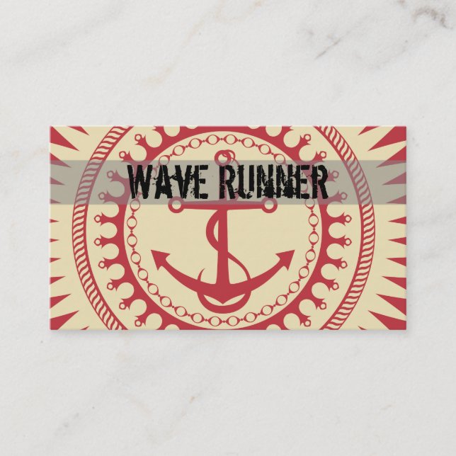 StellaRoot Anchor Down Business Card (Front)