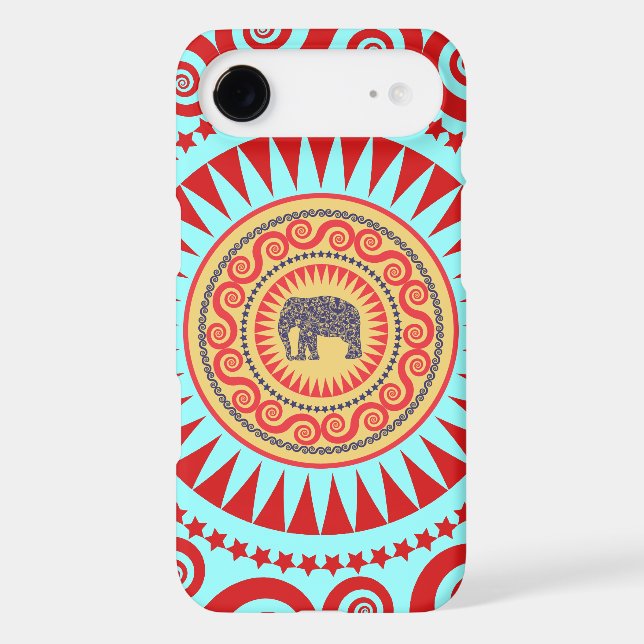 StellaRoot Damask Elephant Vinatge Preppy Case-Mate iPhone Case (Back)