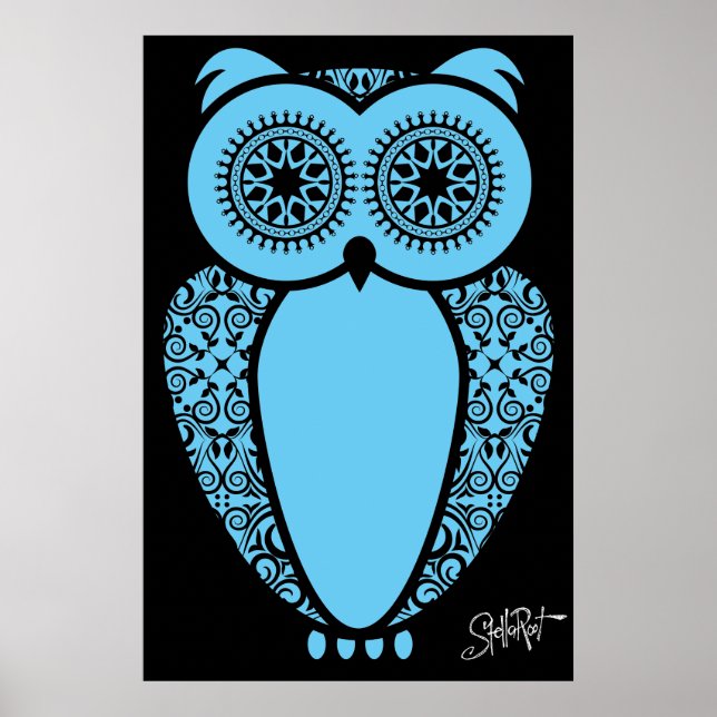 StellaRoot Hoot Owl Vintage Print (Front)