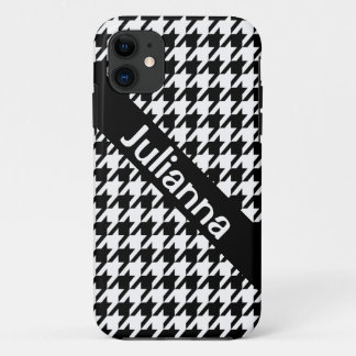 StellaRoot Houndstooth Black Vintage iPhone 11 Case