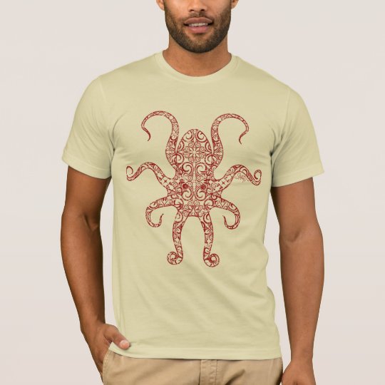 StellaRoot Nautilus Octopus Distressed T-Shirt