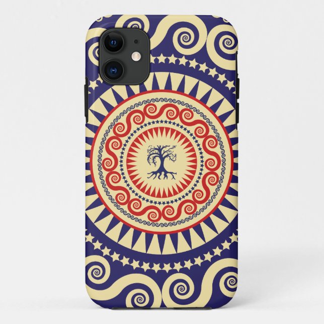 StellaRoot Tree RNC Pattern Case-Mate iPhone Case (Back)