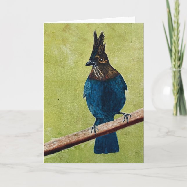 Stellar's Jay NOTE CARD (Front)
