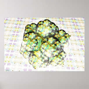 Stellated Dodecahedron Fractal Poster