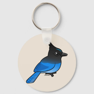 Steller's Jay Key Ring
