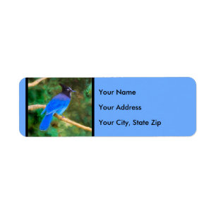 Steller's Jay Painting - Original Bird Art