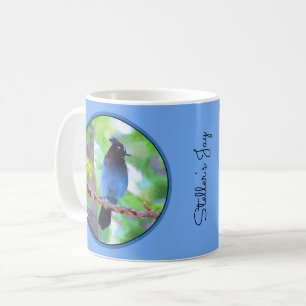 Steller's Jay Painting - Original Bird Art Coffee Mug