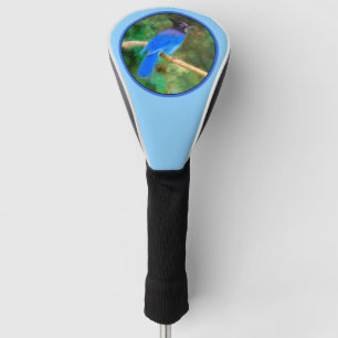 Steller's Jay Painting - Original Bird Art Golf Head Cover