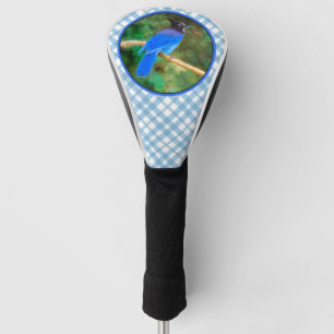 Steller's Jay Painting - Original Bird Art Golf Head Cover