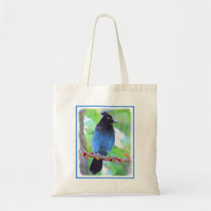 Steller's Jay Painting - Original Bird Art Tote Bag