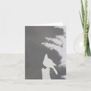 Steller's Jay Silhouette Note Card