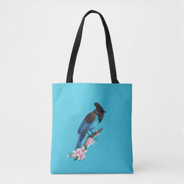 Steller's Jay Tote Bag (Front)