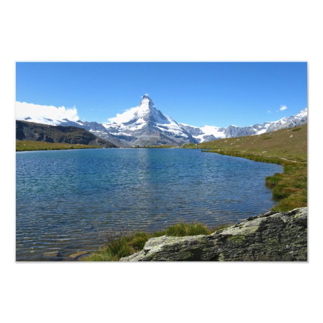 Stellisee, Valais Alps Photo Print (Front)